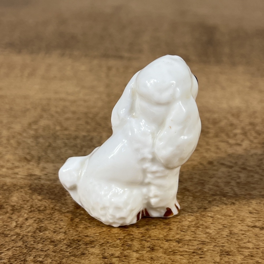 Vintage Miniature Poodle Figurine Bone China Japan - Picture 4 of 7